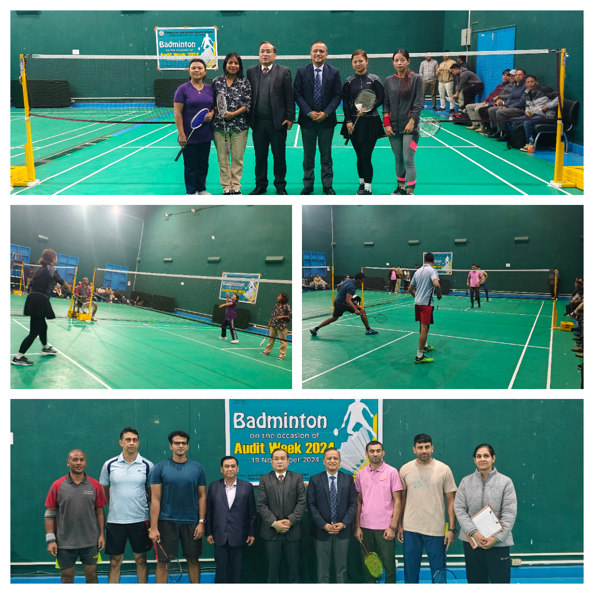 Badminton Match on the occasion of Audit Week 2024 on 19.11.2024