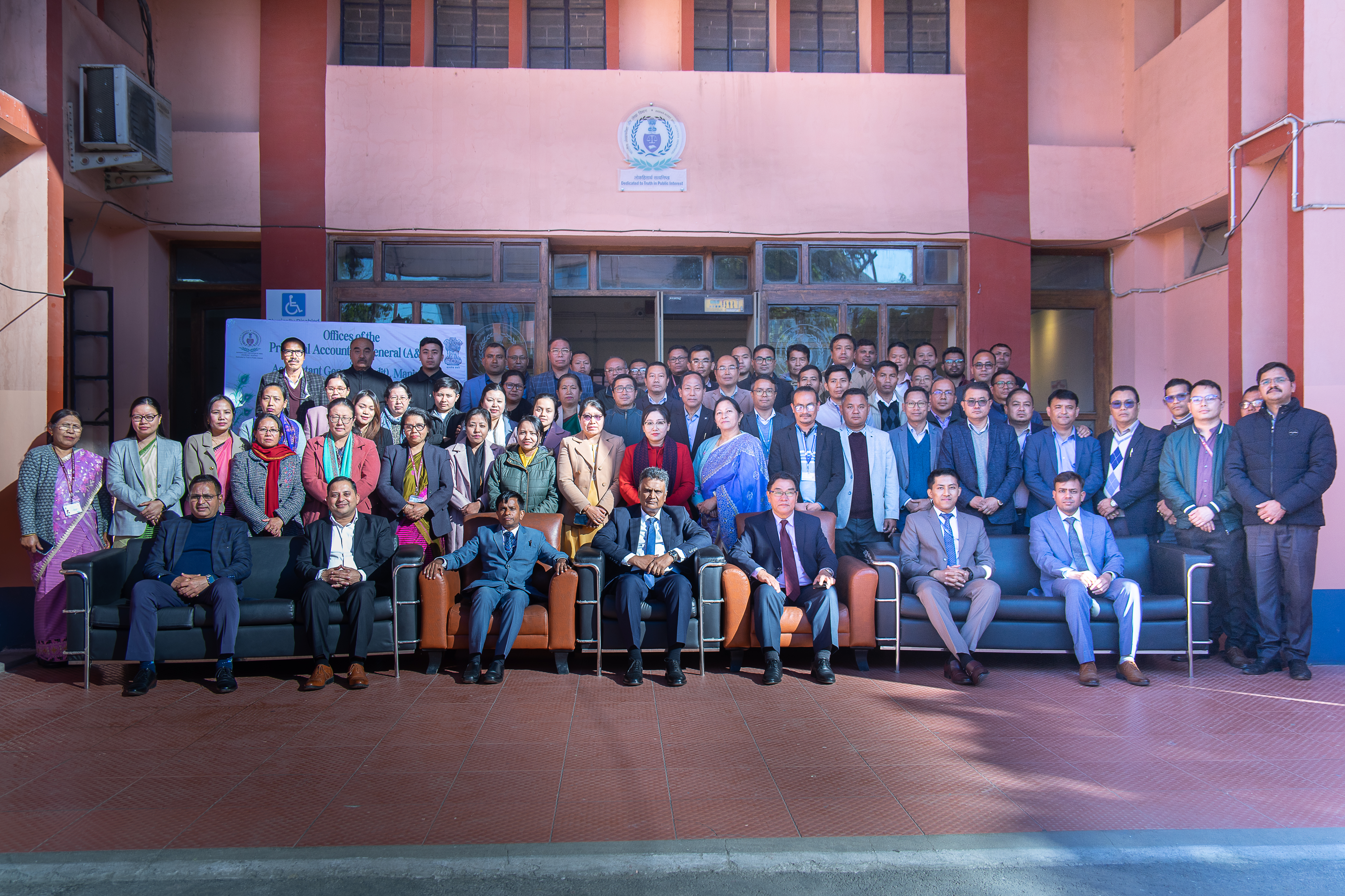 Photo session with the staffs of AG Manipur
